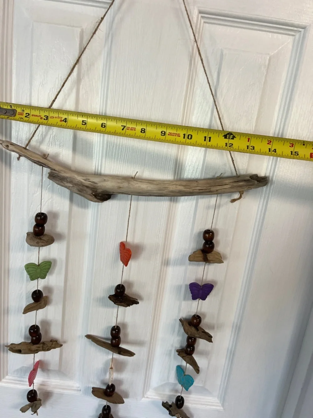 Handmade Driftwood Butterfly Wind Chime - Multicolor - Picture 5 of 11